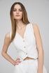 PINSTRIPE BUTTON VEST